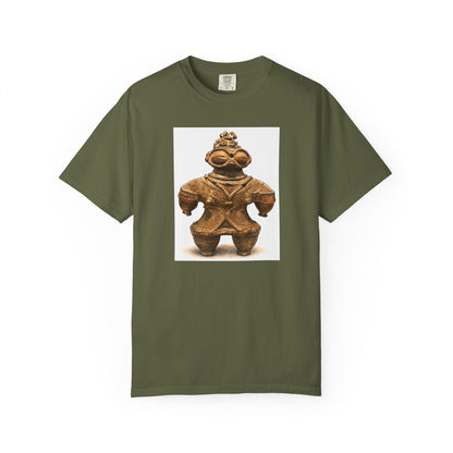 遮光器土偶 Tシャツ｜縄文文化デザイン｜ユニセックス コットンTシャツ