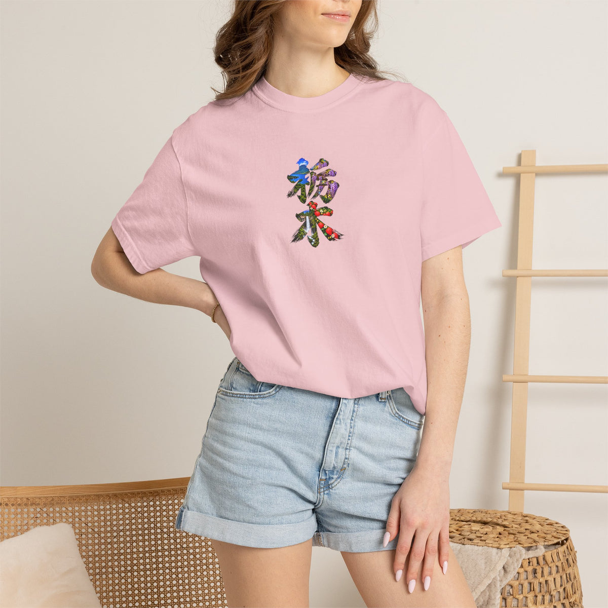 栃木 Tシャツ｜男体山・中禅寺湖・華厳の滝・藤・いちご 毛筆漢字デザイン