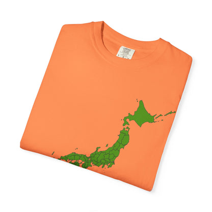 日本47都道府県マップ Tシャツ｜県境入り日本地図デザイン｜Detailed Japan Map｜ユニセックス コットンTシャツ
