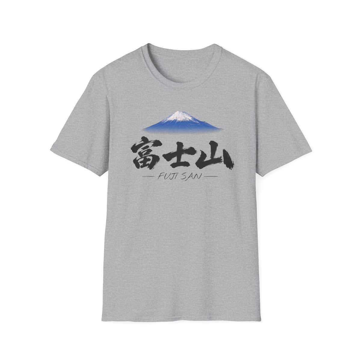富士山 Mount Fuji T-Shirt | Japanese Calligraphy & Fuji San Photo Art Tee