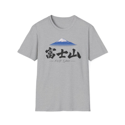 富士山 Mount Fuji T-Shirt | Japanese Calligraphy & Fuji San Photo Art Tee