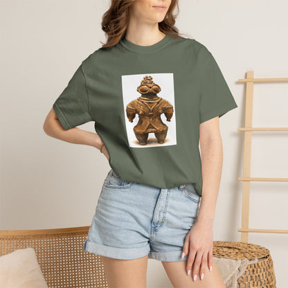 遮光器土偶 Tシャツ｜縄文文化デザイン｜ユニセックス コットンTシャツ