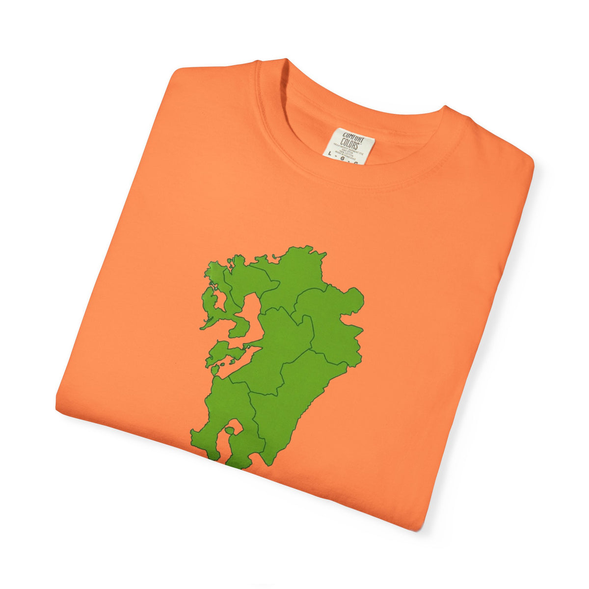 九州地方 地図デザイン Tシャツ｜ユニセックス コットンTシャツ