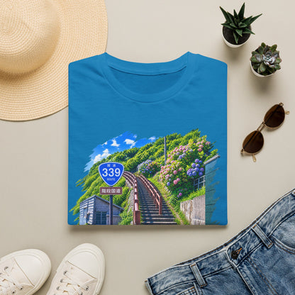 国道３３９号線　階段国道Tシャツ　 — 青森　道の駅４ヵ所ルートマップ