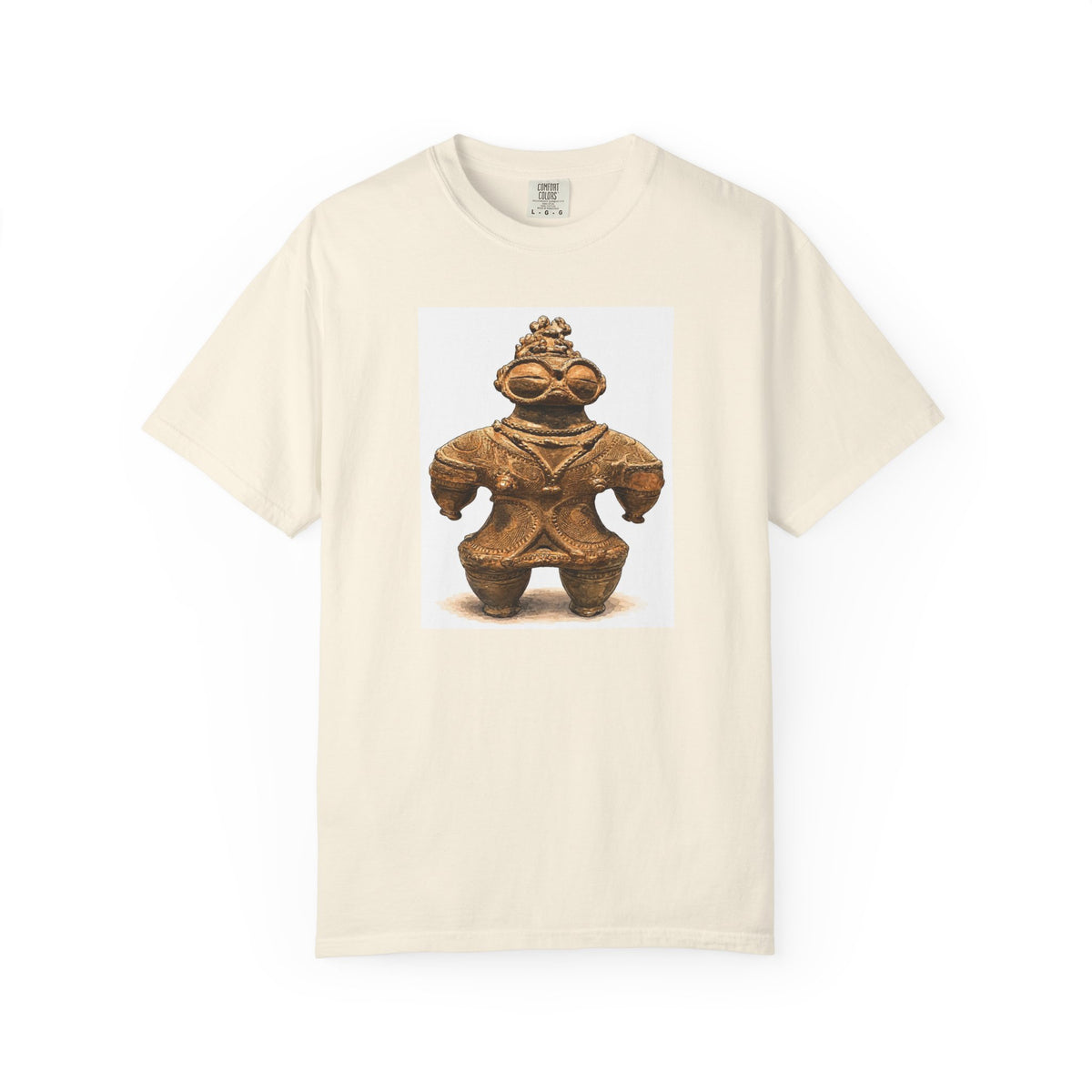 遮光器土偶 Tシャツ｜縄文文化デザイン｜ユニセックス コットンTシャツ