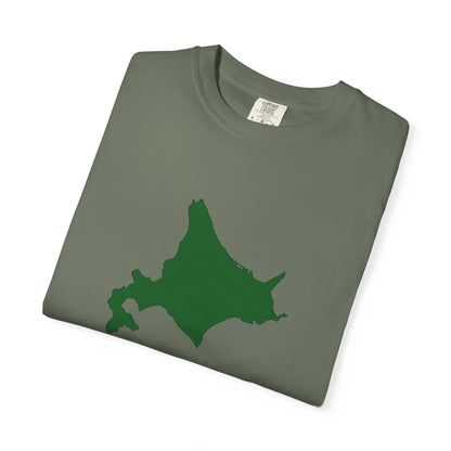 北海道 地図デザイン Tシャツ｜ユニセックス コットンTシャツ