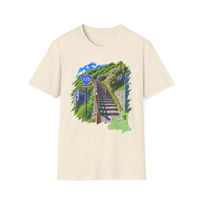 Route 339 Staircase National Highway T-Shirt | Cape Tappi Aomori