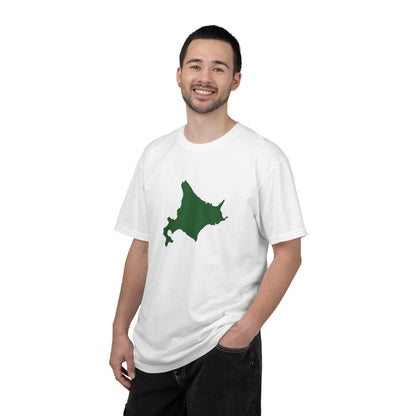 北海道 地図デザイン Tシャツ｜ユニセックス コットンTシャツ