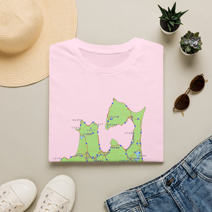 Aomori Michi-no-Eki Map T-Shirt | All 28 Roadside Stations