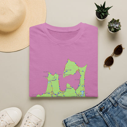 Aomori Michi-no-Eki Map T-Shirt | All 28 Roadside Stations