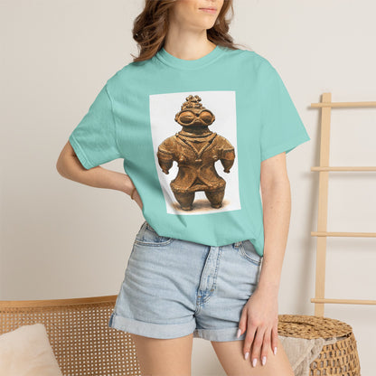 遮光器土偶 Tシャツ｜縄文文化デザイン｜ユニセックス コットンTシャツ