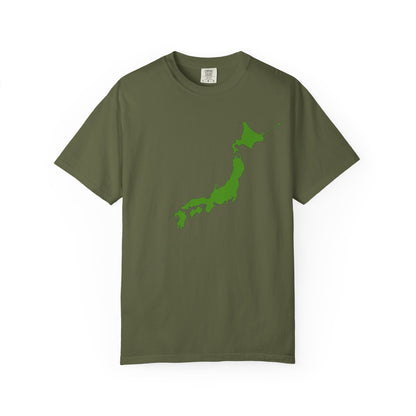 日本列島マップ Tシャツ｜精密地図デザイン｜Japan Map｜ユニセックス コットンTシャツ