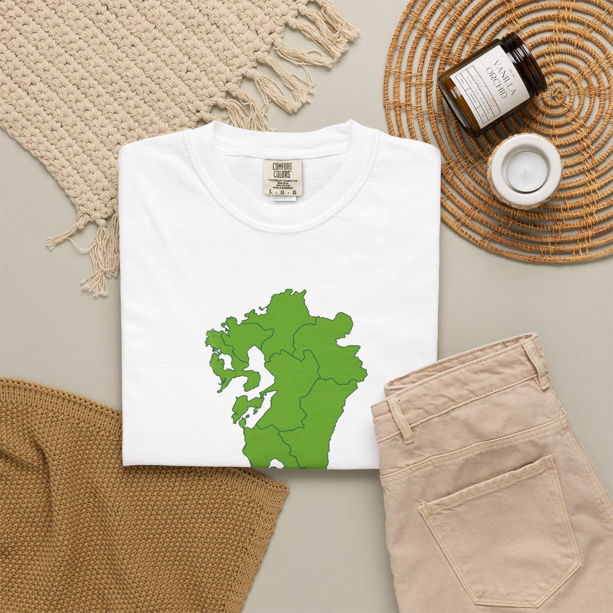 Kyushu Japan Map T-Shirt | Unisex Regional Map Tee