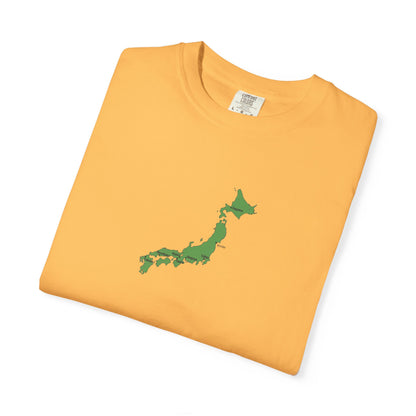 日本列島マップ Tシャツ｜主要都市入り｜Japan Map｜ユニセックス コットンTシャツ