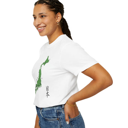 日本 Japan Map T-Shirt | Major Cities & Japanese Calligraphy Tee