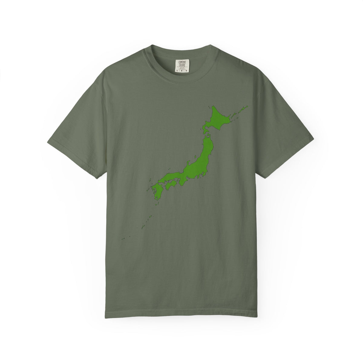 日本列島マップ Tシャツ｜精密地図デザイン｜Japan Map｜ユニセックス コットンTシャツ