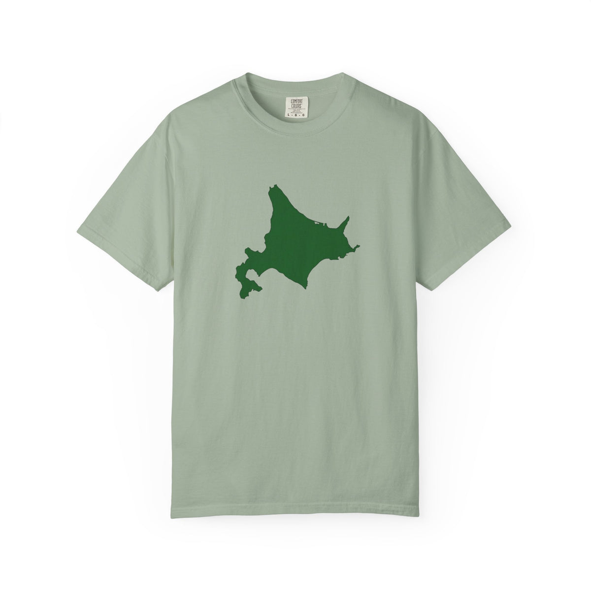 北海道 地図デザイン Tシャツ｜ユニセックス コットンTシャツ
