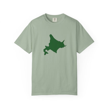 北海道 地図デザイン Tシャツ｜ユニセックス コットンTシャツ
