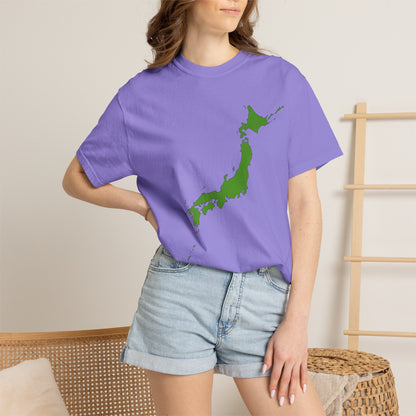 日本列島マップ Tシャツ｜精密地図デザイン｜Japan Map｜ユニセックス コットンTシャツ