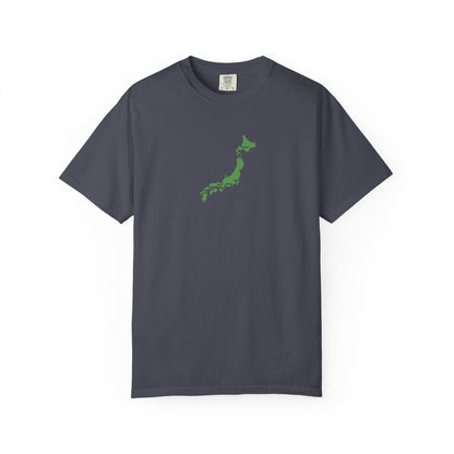 日本列島マップ Tシャツ｜主要都市入り｜Japan Map｜ユニセックス コットンTシャツ