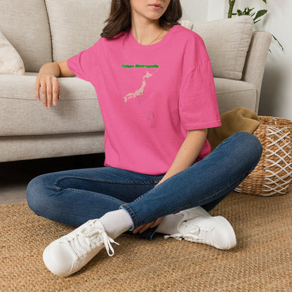 東京都 地図デザインTシャツ｜TOKYO METROPOLIS・伊豆諸島・小笠原諸島｜ユニセックス コットンTシャツ