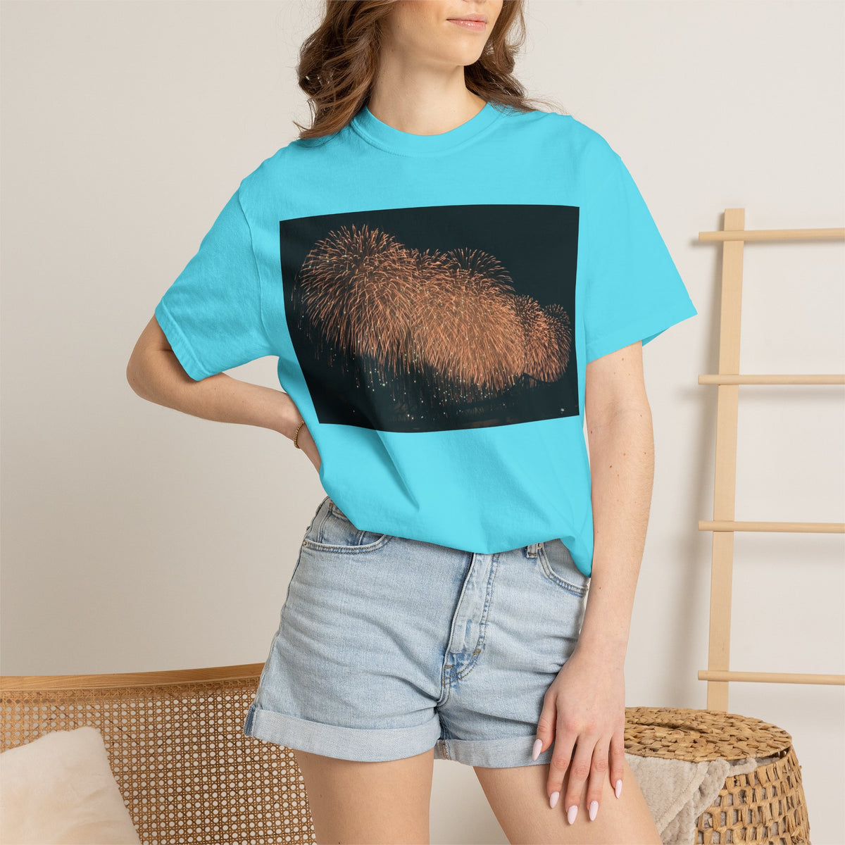 花火　ベスビアス　Tシャツ — 長岡　2026 夜空写真シャツ