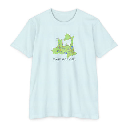 青森県道の駅マップTシャツ — 道の駅全28所