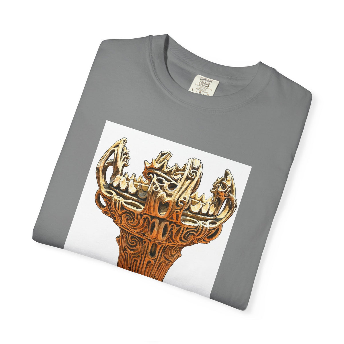 火焔型土器 Tシャツ｜縄文文化デザイン｜ユニセックス コットンTシャツ