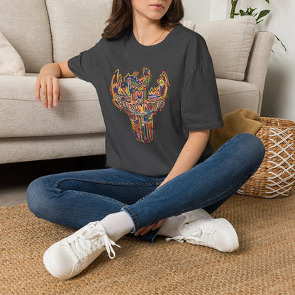 彩炎 JOMON｜カラフル火焔型土器 Tシャツ