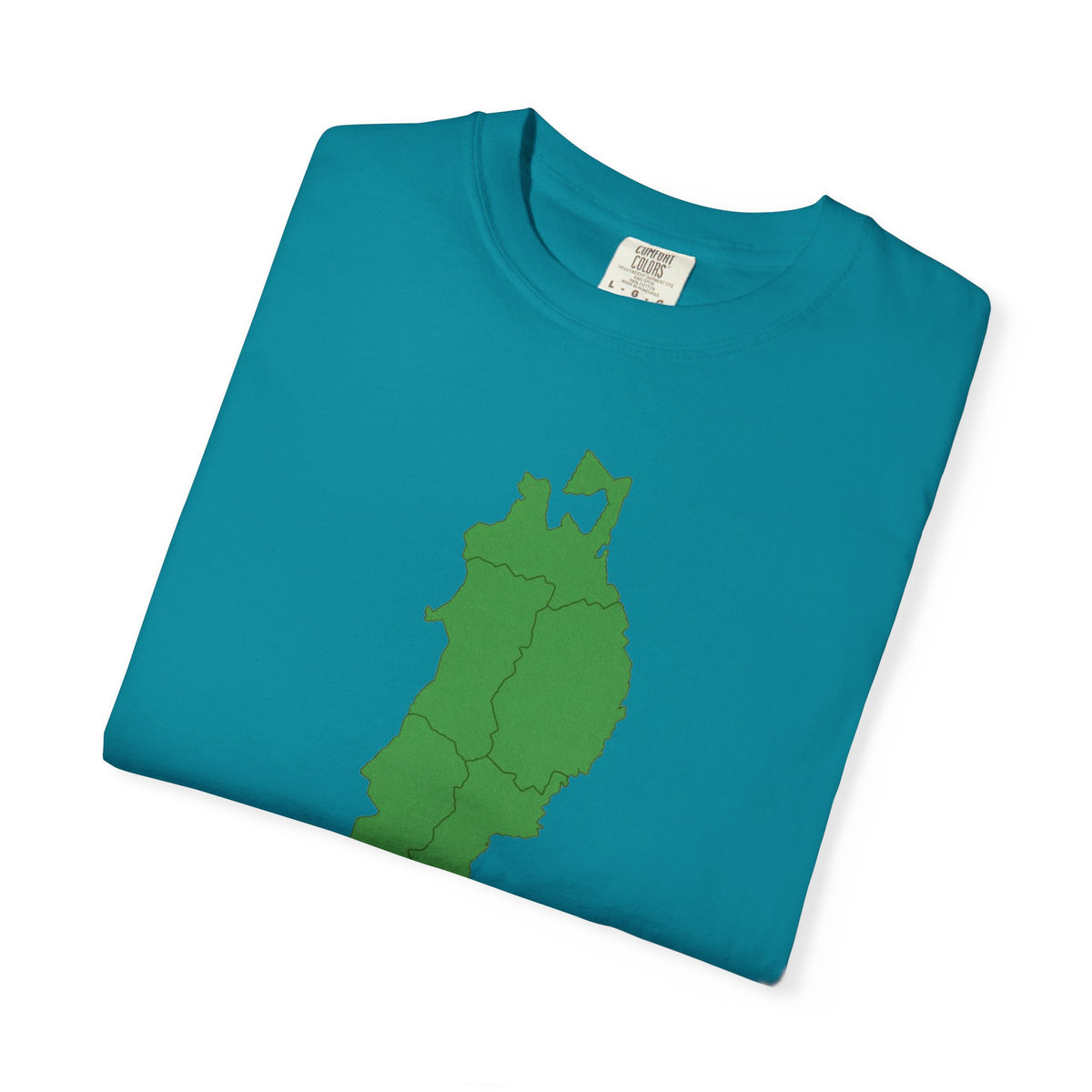 東北地方 地図デザイン Tシャツ｜ユニセックス コットンTシャツ