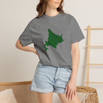 北海道 地図デザイン Tシャツ｜ユニセックス コットンTシャツ