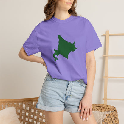 北海道 地図デザイン Tシャツ｜ユニセックス コットンTシャツ