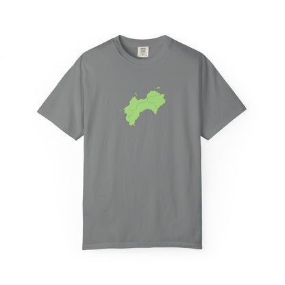 Shikoku Map T-Shirt | Japan Island & Coastal Map Design | Unisex Cotton Tee