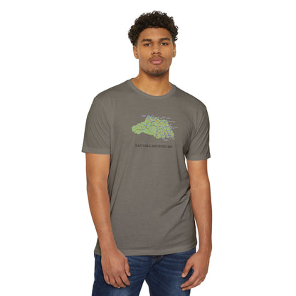 Saitama Michi no Eki Map T-Shirt | 21 Roadside Stations & Road Map