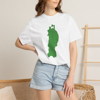 東北地方 地図デザイン Tシャツ｜ユニセックス コットンTシャツ