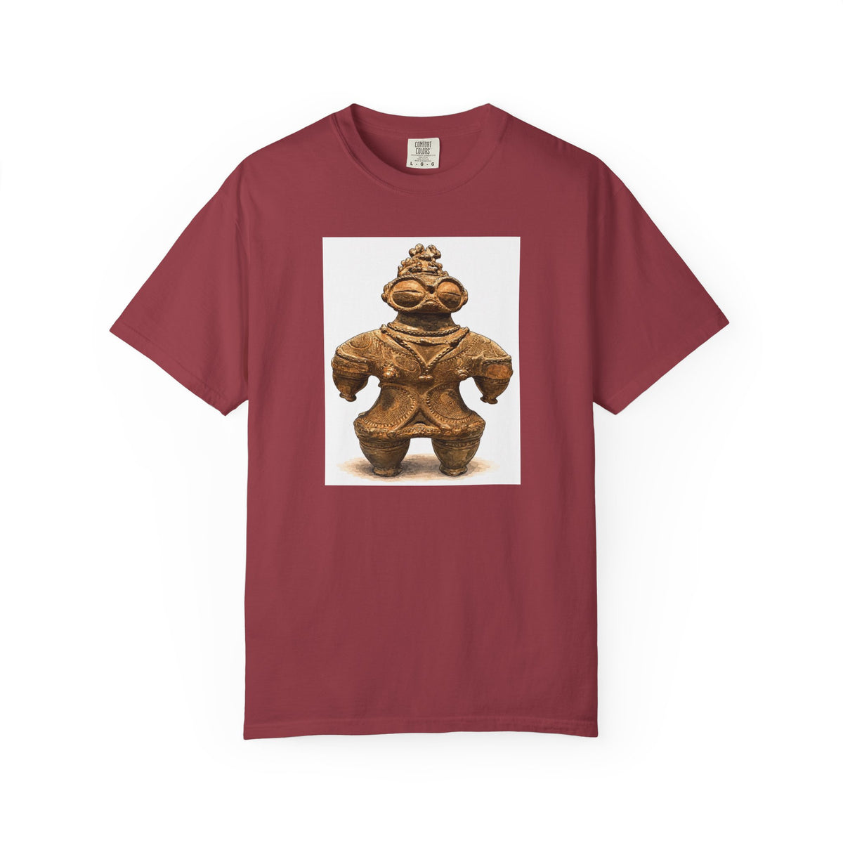 遮光器土偶 Tシャツ｜縄文文化デザイン｜ユニセックス コットンTシャツ