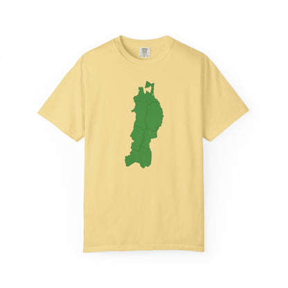 東北地方 地図デザイン Tシャツ｜ユニセックス コットンTシャツ