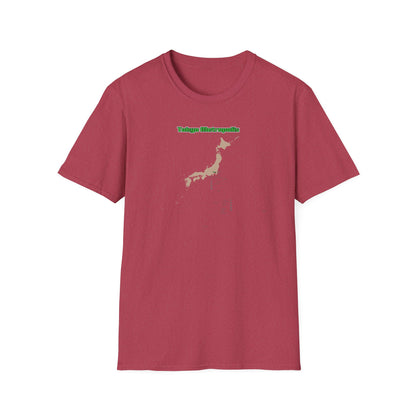 東京都 地図デザインTシャツ｜TOKYO METROPOLIS・伊豆諸島・小笠原諸島｜ユニセックス コットンTシャツ