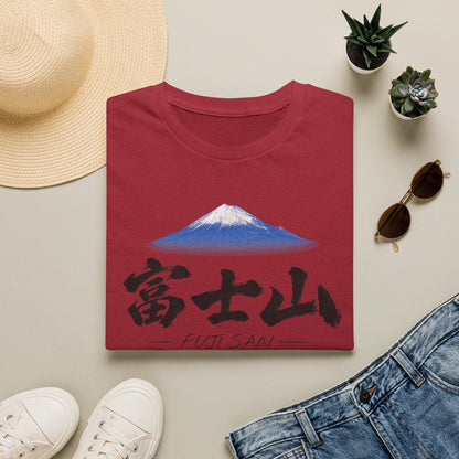 富士山 Mount Fuji T-Shirt | Japanese Calligraphy & Fuji San Photo Art Tee