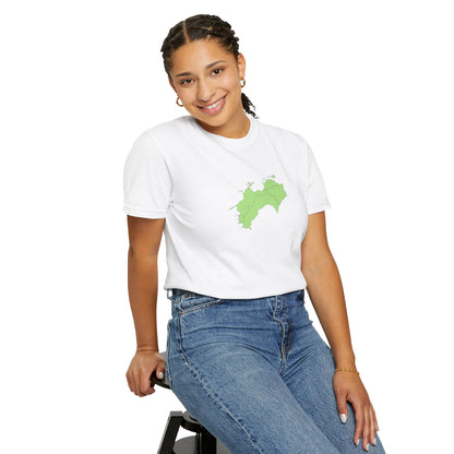 Shikoku Map T-Shirt | Japan Island & Coastal Map Design | Unisex Cotton Tee