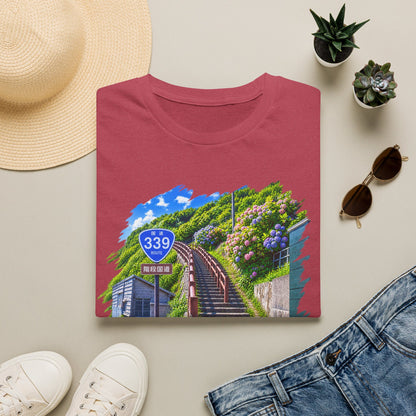 国道３３９号線　階段国道Tシャツ　 — 青森　道の駅４ヵ所ルートマップ