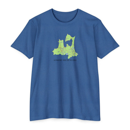 青森県道の駅マップTシャツ — 道の駅全28所