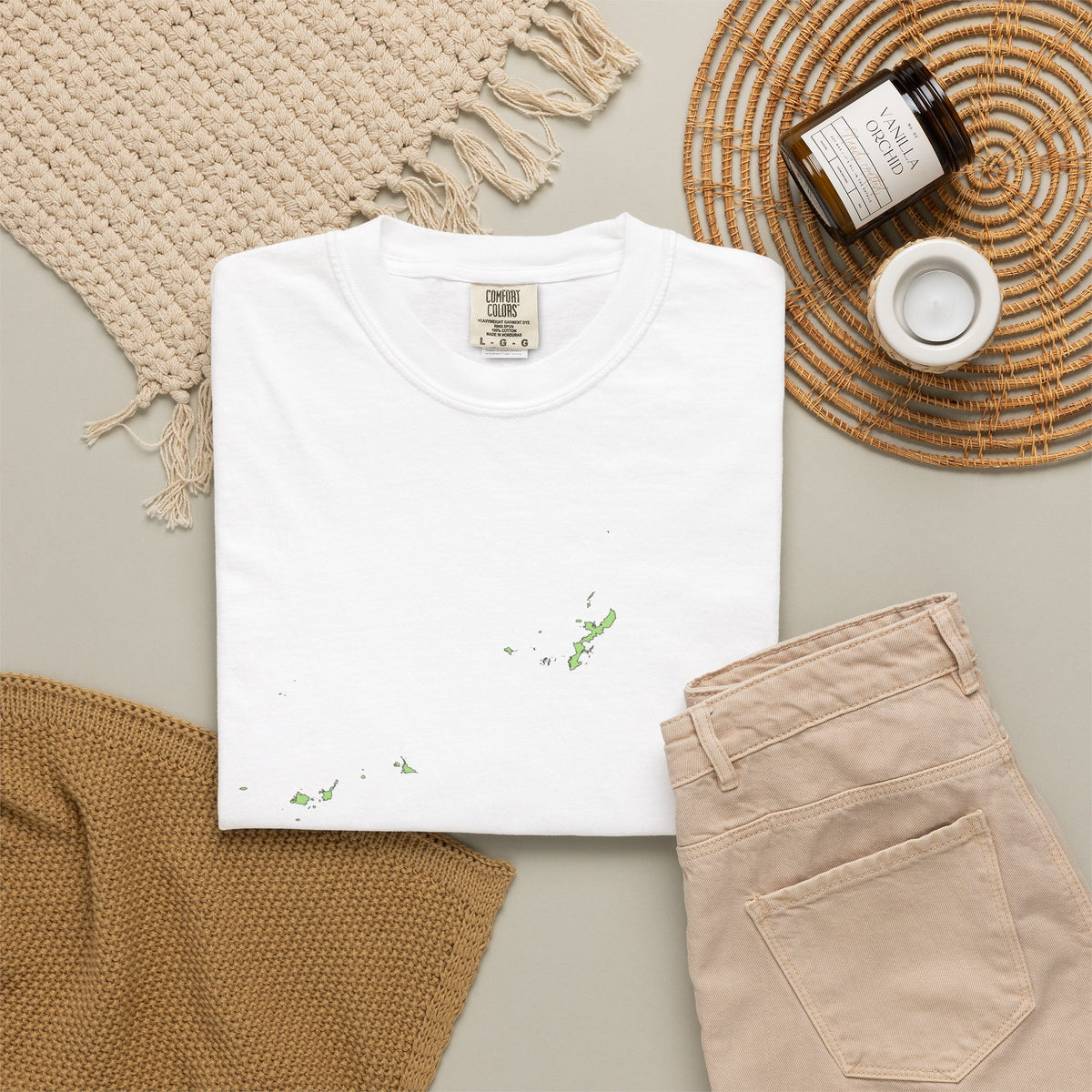 沖縄 Okinawa Prefecture Full Map T-Shirt | Japanese Islands Geography Tee