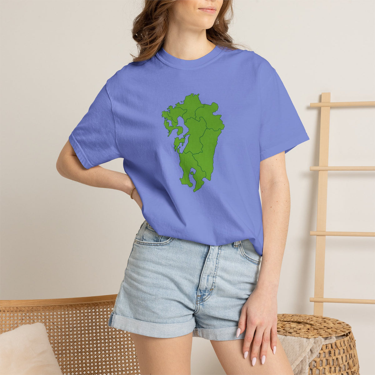 Kyushu Japan Map T-Shirt | Unisex Regional Map Tee
