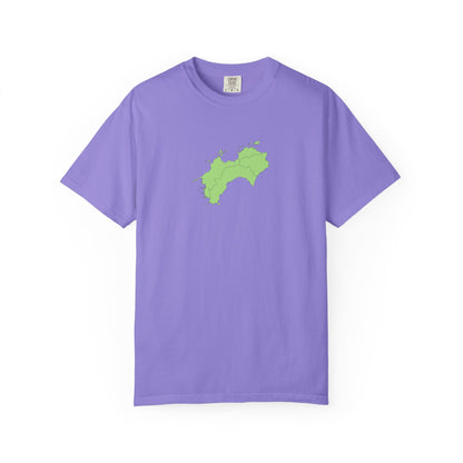 Shikoku Map T-Shirt | Japan Island & Coastal Map Design | Unisex Cotton Tee