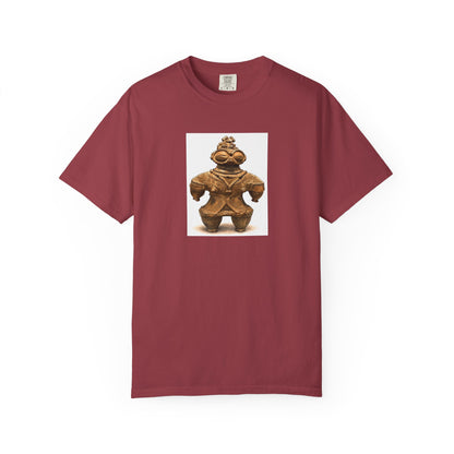 遮光器土偶 Tシャツ｜縄文文化デザイン｜ユニセックス コットンTシャツ