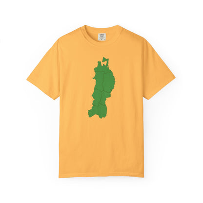 東北地方 地図デザイン Tシャツ｜ユニセックス コットンTシャツ