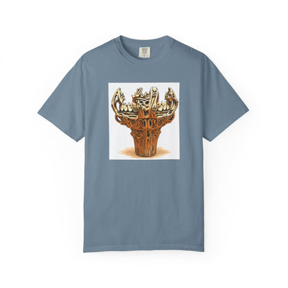 火焔型土器 Tシャツ｜縄文文化デザイン｜ユニセックス コットンTシャツ