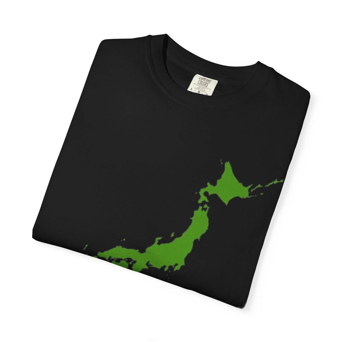 日本列島マップ Tシャツ｜精密地図デザイン｜Japan Map｜ユニセックス コットンTシャツ