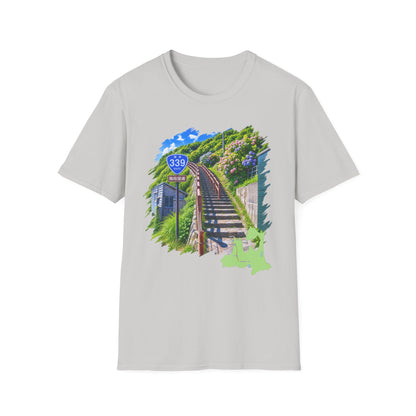 Route 339 Staircase National Highway T-Shirt | Cape Tappi Aomori